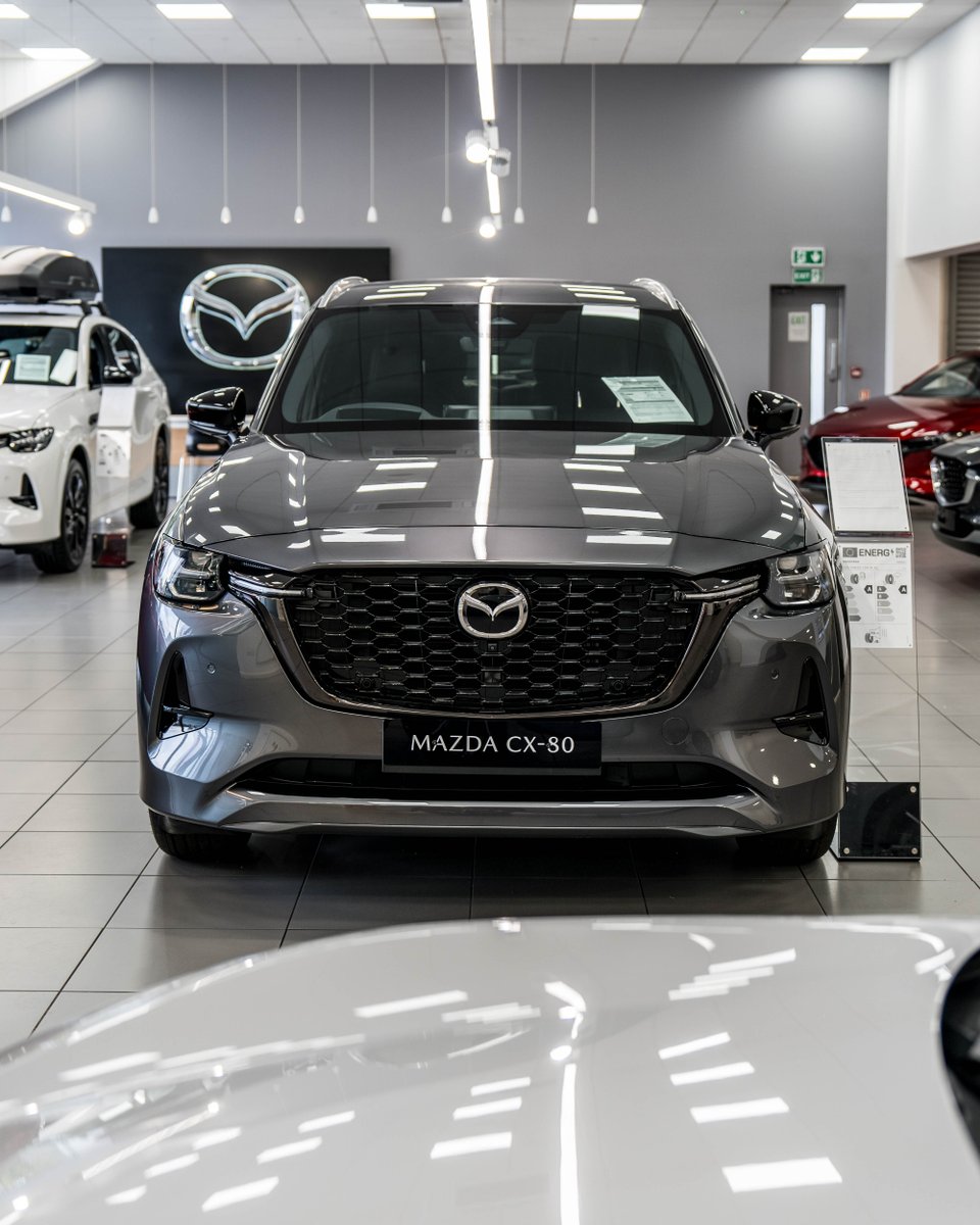 InvictaMotors's tweet image. Meet the Mazda CX-80! This luxury SUV combines bold design, smart tech, and ultimate comfort. With a spacious 7-seat layout, it's perfect for families and adventures. 

Now available at Invicta Mazda! Book your test drive today! 

#Mazda #MazdaCX80 #SUVLife #CX80