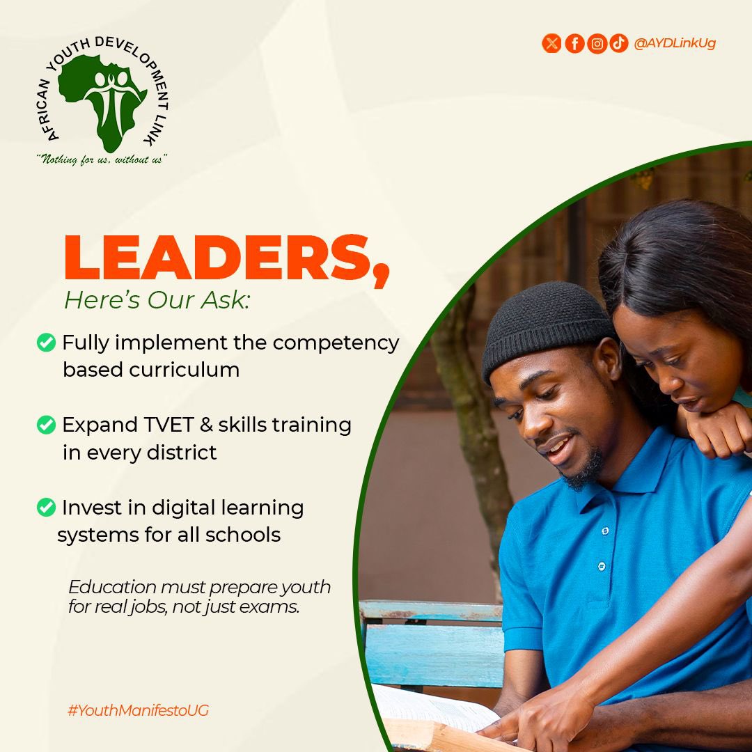 To our newly elected leaders! 

We are at a crossroads: _educate for exams, or empower for the economy? The choice we make today defines Uganda’s tomorrow.

The youth believe in an education system that delivers tangible change and empowers every young person with skills for