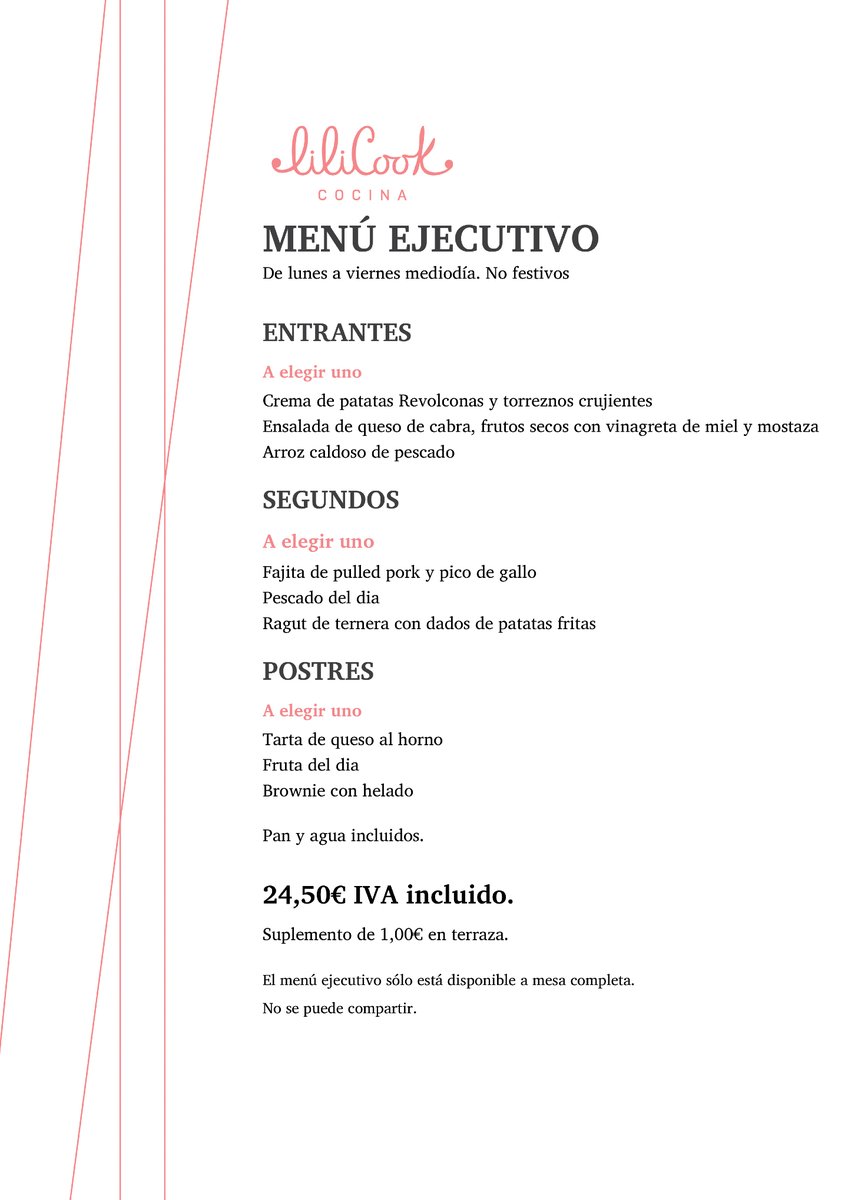 Hay días en los que no apetece pensar qué preparar para comer ✨🍴 Por eso nuestro Menú Ejecutivo es la alternativa perfecta: buen producto, varias elecciones y una mesa puesta para disfrutar el mediodía 📲 Reserva y ven a probarlo

-
#menudeldia #restaurantesalamanca #salamanca