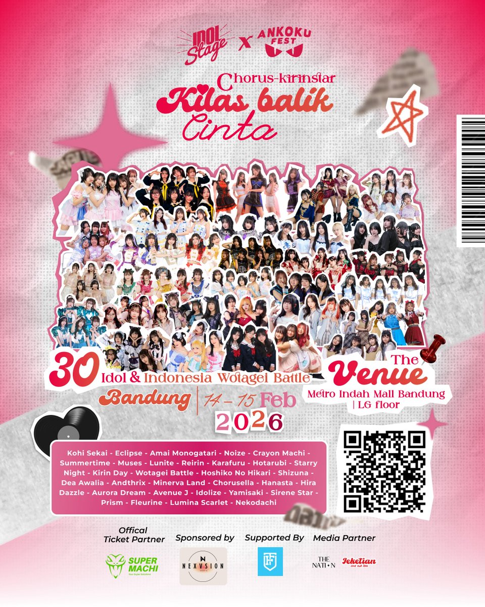 Hira_Dazzle's tweet photo. [Event]
Hira Dazzle away to Bandung~

Mari rayakan hari kasih sayang bersama, di acara

Idol Stage x Ankoku Fest:
'Chorus-Kirinstar Kilas Balik Cinta'
14-15 Feb
di Metro Indah Mall

Hira Dazzle akan perform di day-2 sekitar jam 12, jd segera amankan tiketnya! https://t.co/gBmKWqJAGy