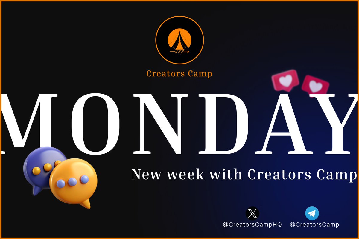 CreatorsCampHQ's tweet photo. Good Morning Campers🌞

It's Moday, a new week, make the most of it! https://t.co/dmZCU72YCW
