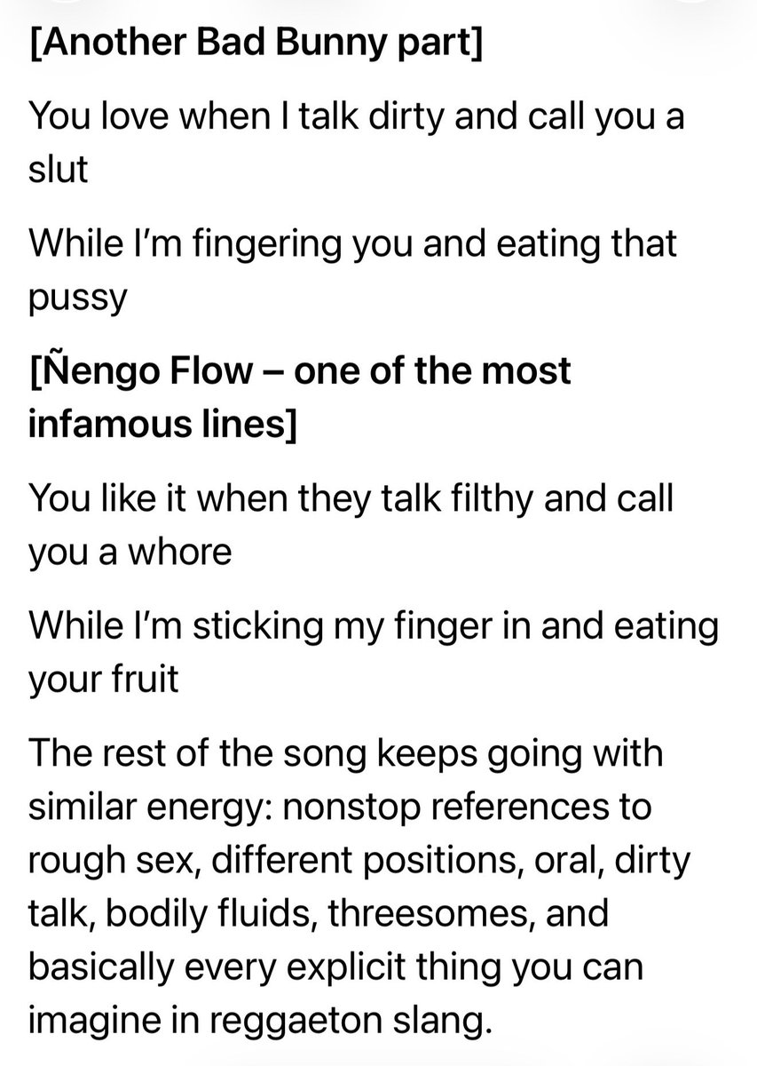 LindaG_RN's tweet photo. @StormyJ_45 I believe she is quite accurate.  Here is one of his other songs that I had translated.  He has a common theme of degeneracy.  This is who the @NFL and @nflcommish thought would be family friendly entertainment.  I wonder how the players and team owners feel about this. https://t.co/7ZpetaYYuA