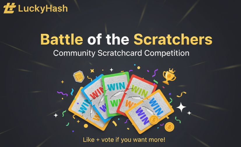 BATTLE OF THE SCRATCHERS 🃏⚔️
Question for the LuckyHash community, would you like to see some scratchcard competitions?
Community battles, Big prizes, lots of fun! 🏆

If Yes, drop a like and share! We will keep you posted! 😍

Game on!! 🤟

<a href="/LuckyHashWin/">LuckyHash</a> @Gameon