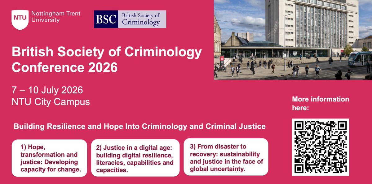 British Society of Criminology Conference 2026 tweet media