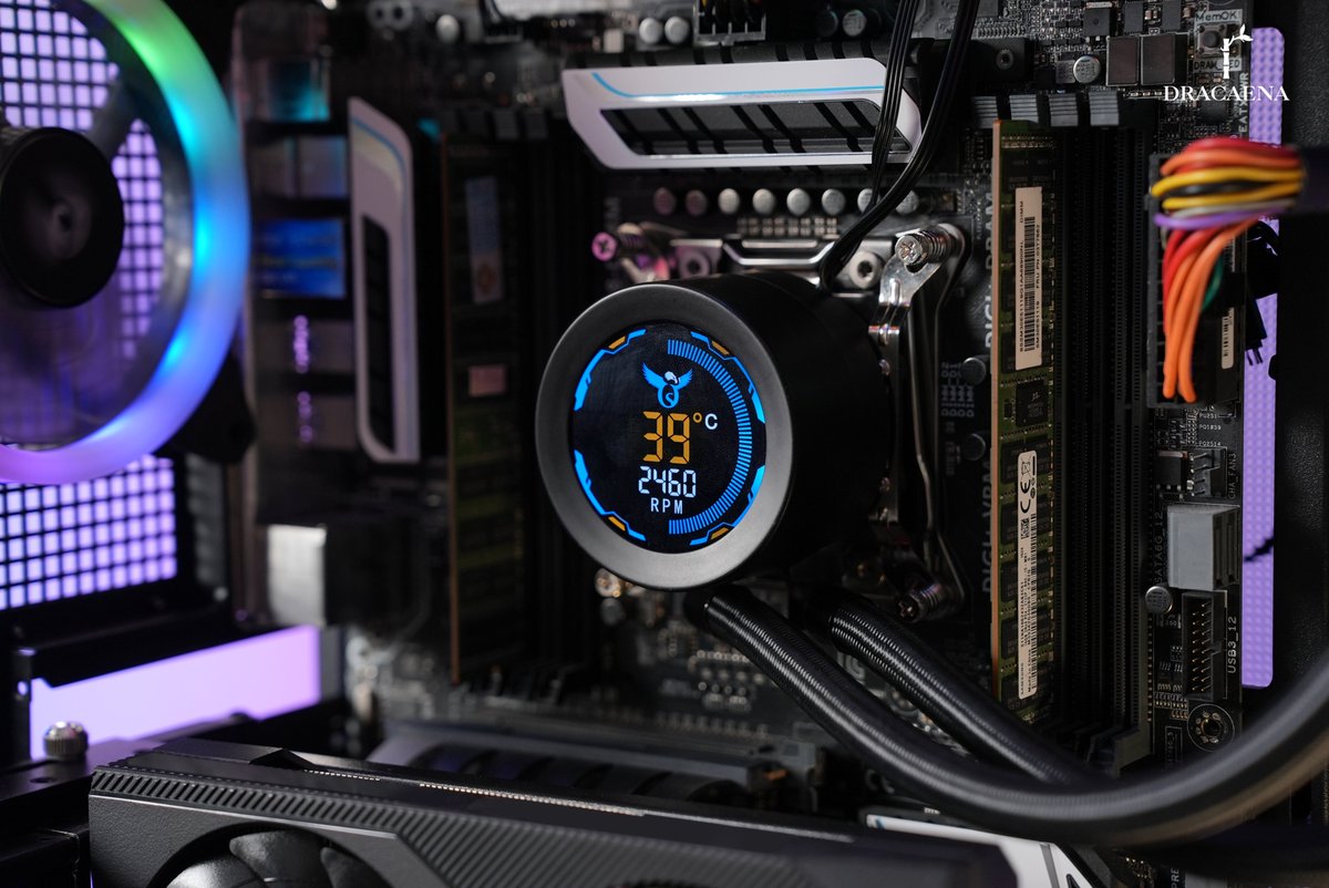 dracaena_tech's tweet photo. Following the success of our AIO Dual Screen, we’re introducing a more refined take on intelligent cooling.

The Osprey 240mm AIO Single Screen features a 2400RPM ceramic-bearing pump, full copper radiator, and smart PWM fans - delivering up to 240W TDP cooling with low noise and long-term stability.

👉 Take a first look: https://t.co/iHeEKlPFzy

#AIOCooler #PCBuild #CustomPC #Dracaena