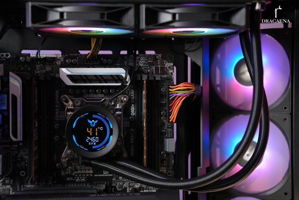 dracaena_tech's tweet photo. Following the success of our AIO Dual Screen, we’re introducing a more refined take on intelligent cooling.

The Osprey 240mm AIO Single Screen features a 2400RPM ceramic-bearing pump, full copper radiator, and smart PWM fans - delivering up to 240W TDP cooling with low noise and long-term stability.

👉 Take a first look: https://t.co/iHeEKlPFzy

#AIOCooler #PCBuild #CustomPC #Dracaena