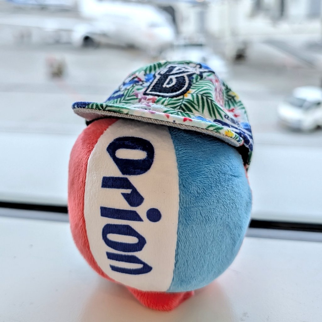 沖縄のUFOキャッチャーでとれるOrionのちょうちんぬいぐるみ、とてもかわいい🫶