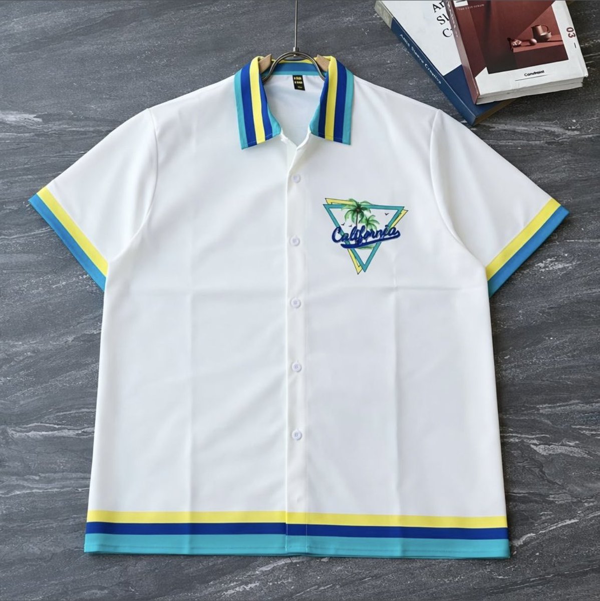 iamlarry001's tweet photo. Summer vibes on lock π΄β¨ White heat with that California touch. Grab yours now β only GHC 130 from AGES Collection! #OversizedStyle #AGESCollection https://t.co/1Y8Dni4pwb