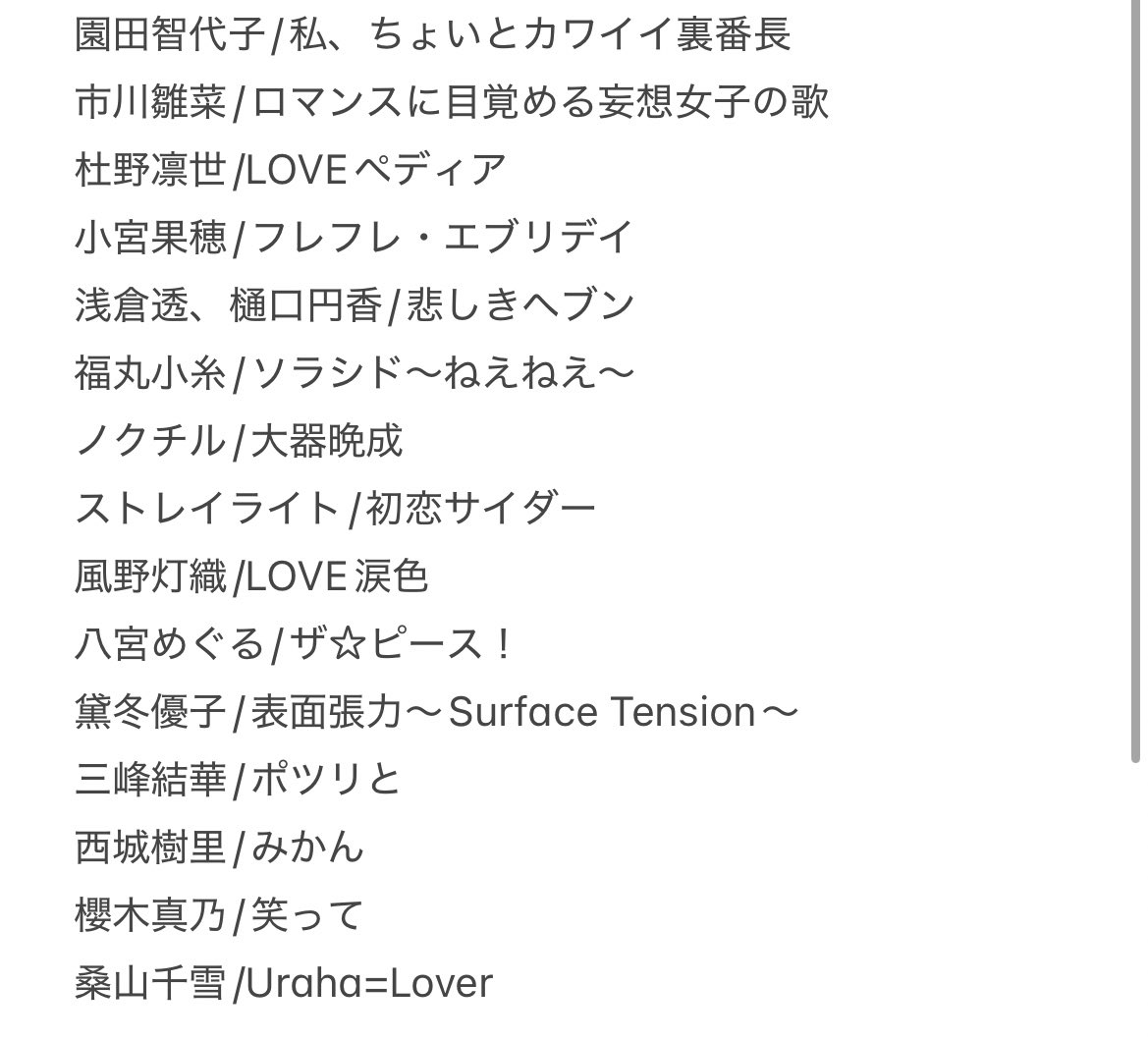 私がだいぶ前に考えた283プロアイドルに歌って欲しいハロ曲一覧を再掲するか