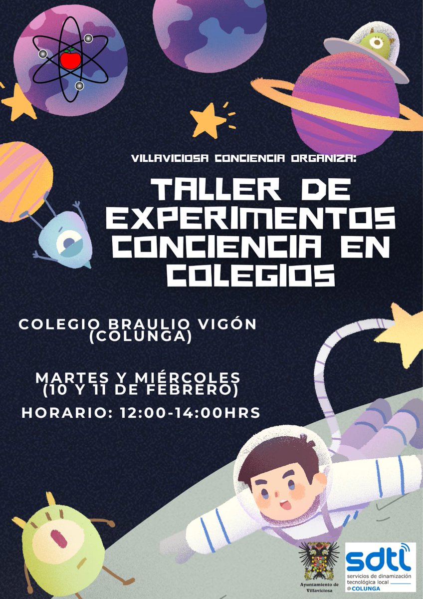 cdtlcolunga's tweet photo. Días 10 y 11 de Febrero, por el #DíaInternacionaldelaMujerylaNiñaenlaCiencia, en los coles Matemático Pedrayes, Llastres y Braulio Vigón, Colunga, habrá un "Taller de experimentos conciencia" a cargo de @Lavillaconciencia. Presión atmosférica, dinámica de fluidos, electromagneti https://t.co/uL9aIEqsqd