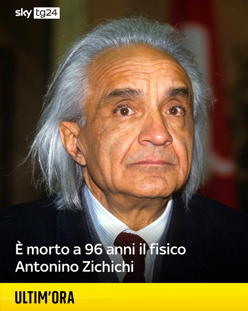 È morto a 96 anni Antonino #Zichichi, fisico e divulgatore scientifico specializzato nel campo della fisica delle particelle a cui ha dato preziosi contributi. Era noto anche per la sua battaglia iniziata molti anni fa contro l'astrologia e, più in generale, contro le