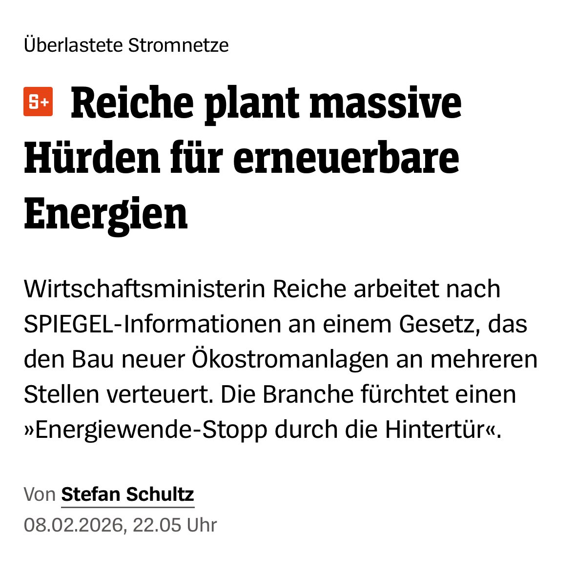 🚨Gas statt Erneuerbarer Energien.

Jetzt kommt der Frontalangriff auf Sonnen- und Windenergie. 

➡️ Investoren verunsichern,
➡️ BürgerInnen die Einspeisevergütung streichen,
➡️ Grünen Strom nicht mehr ins Netze lassen.

GasKathi bekämpft die Erneuerbaren mit allen Mitteln.