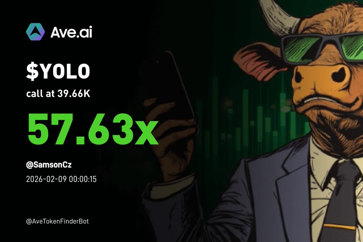 AveaiGlobal's tweet image. YOLO🤞🤞

🔥Ave Alpha Signals got 57X on $yolo 
🚀Jumped from $39K➡️$2M
⬇️⬇️
t.me/+sRUeT37k330zN…

$yolo
0xa0979d4298aae1009428bd3c3db8d88506bb4444

You Only Live Once🔥

📣DYOR, not a financial advice.  

#Aveai #yolo #BSC #BNB #BNBchain #memecoin #Degens
