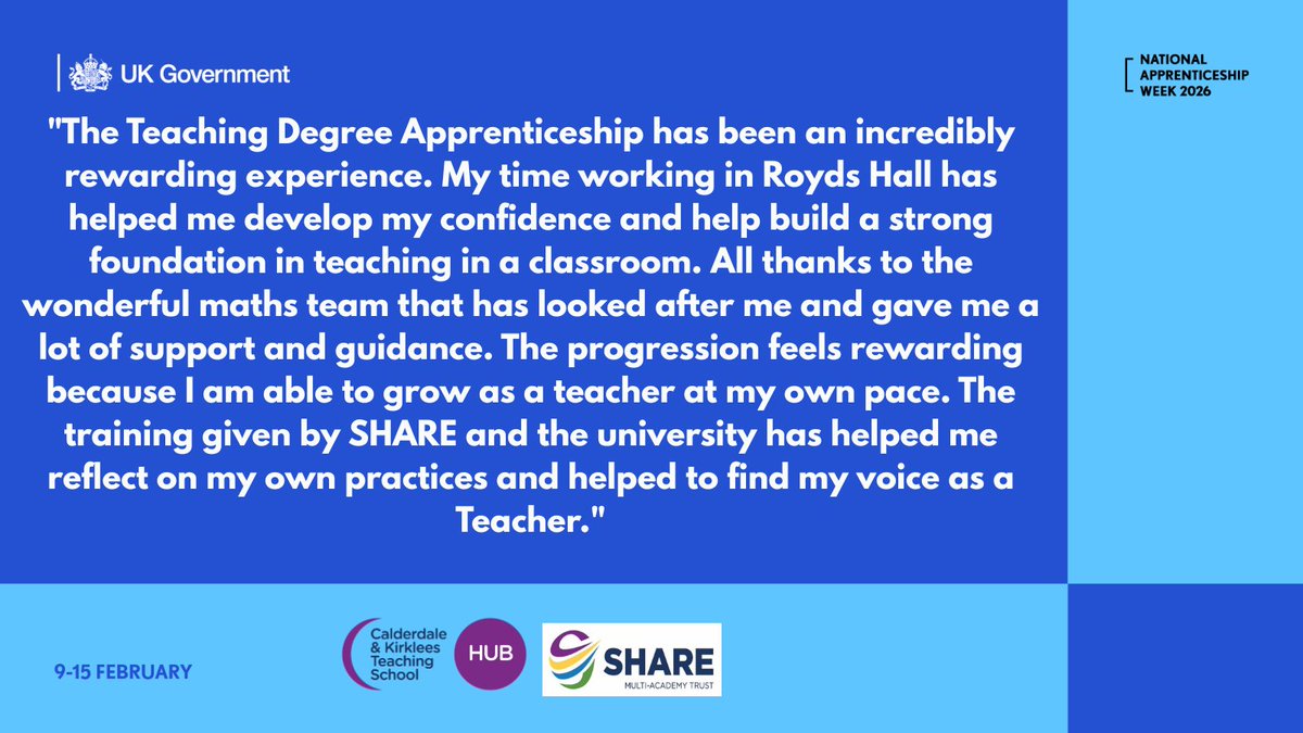 Calderdale & Kirklees Teaching School Hub tweet media