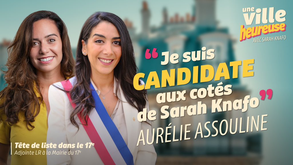 AureliAssouline's tweet photo. Je suis candidate pour être votre maire du 17e arrondissement.

Élue maire-adjointe Les Républicains, je ne viens pas contester un bilan auquel j’ai contribué.
Je viens proposer la suite.

Je fais le choix de clarifier l’offre politique de droite, dans le 17e comme à Paris, aux côtés de @knafo_sarah. 

Le programme qu’elle porte pour Paris vise à mettre fin à 25 années d’idéologie punitive et de gabegies financières, pour redonner à la capitale un cap clair, une méthode et une ambition.

Je veux porter ce projet qui permettra de faire rayonner Paris, notre capitale, et de lui redonner une ambition à la hauteur de son histoire et de son rôle dans le monde.

C’est avec cette responsabilité et cette ambition que je sollicite aujourd’hui votre confiance pour conduire ce projet dans le 17e arrondissement. ☀️
