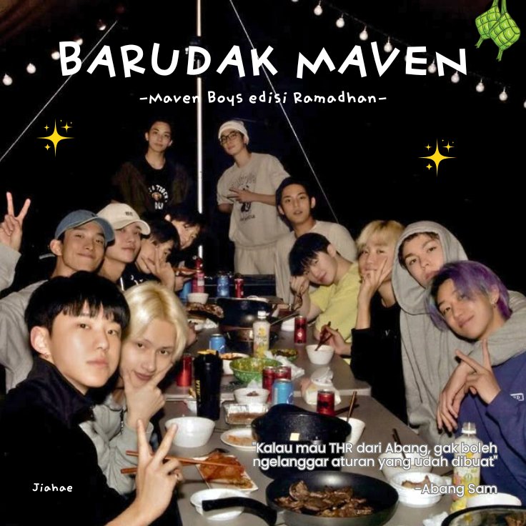 Jiahae17's tweet photo. BARUDAK MAVEN

"Kalau mau THR dari Abang, gak boleh ngelanggar aturan yang udah dibuat"
#mavenboys edisi Ramadhan

— seventeen family au
By: Jiahae https://t.co/iDwjSSSzK6
