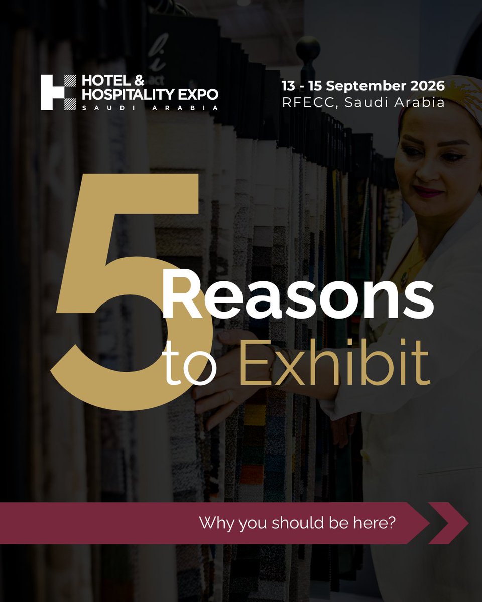 Hotel & Hospitality Expo Saudi Arabia tweet media