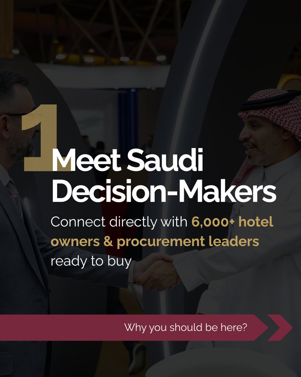 Hotel & Hospitality Expo Saudi Arabia tweet media