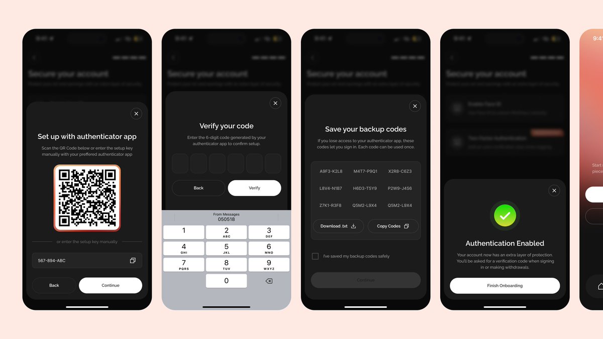 joshuiuxdesign's tweet photo. Onboarding flow for this Mobile app design case study i started recently.

Onboarding → Create account → Connect wallet → Secure account → Full access

The purpose of this app helps artists convert their work into NFTs and earn cryptocurrency.

i'll share more flows as i go🚀 https://t.co/9xA8Qh7dLx