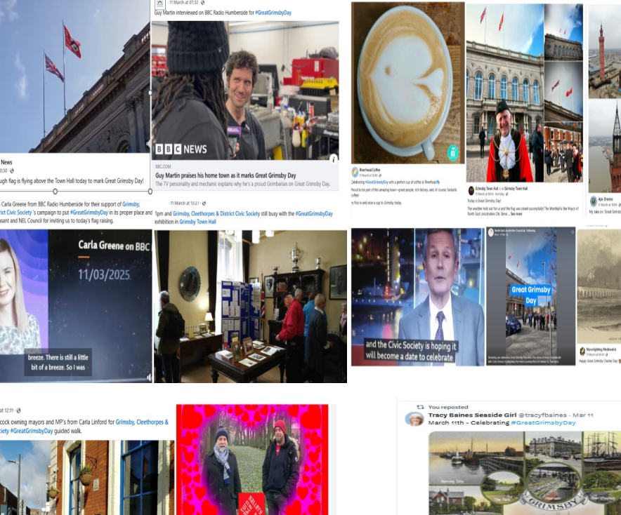 Grimsbycleeciv's tweet photo. Last year saw fantastic support for the move of GREAT GRIMSBY DAY, to the Charter Day of 11 March. This year we're looking for more of you to join in. Grimsby was made great by the ordinary men and women who made it to the end of each working day and we want to celebrate them. https://t.co/6n7yqVNUft