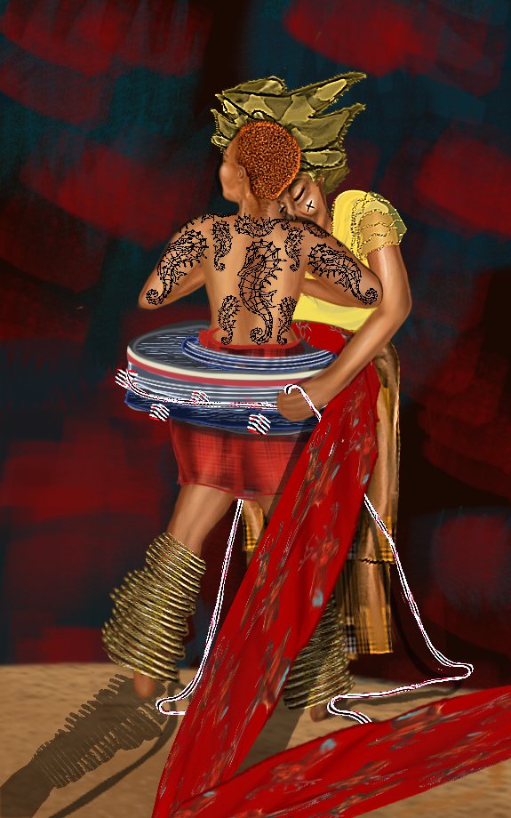 ere_dede's tweet photo. @byramonade This is how I draw black women. Precisely from the ijaw tribe.

And this is what really happens in a fattening room. https://t.co/SttuRRfA2f