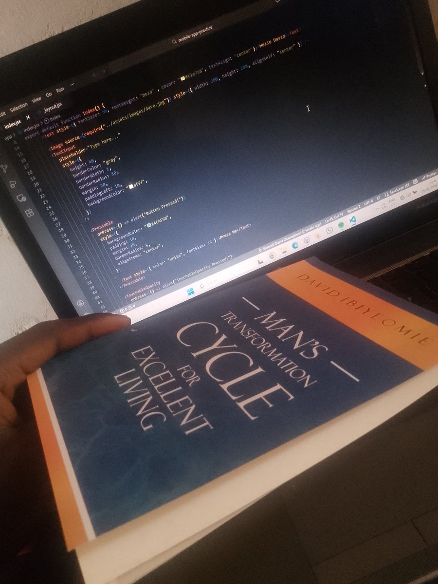 Have a blessed week ahead.

What are you working on this week?
Me I'm workin on a Fintech dashboard for a client.