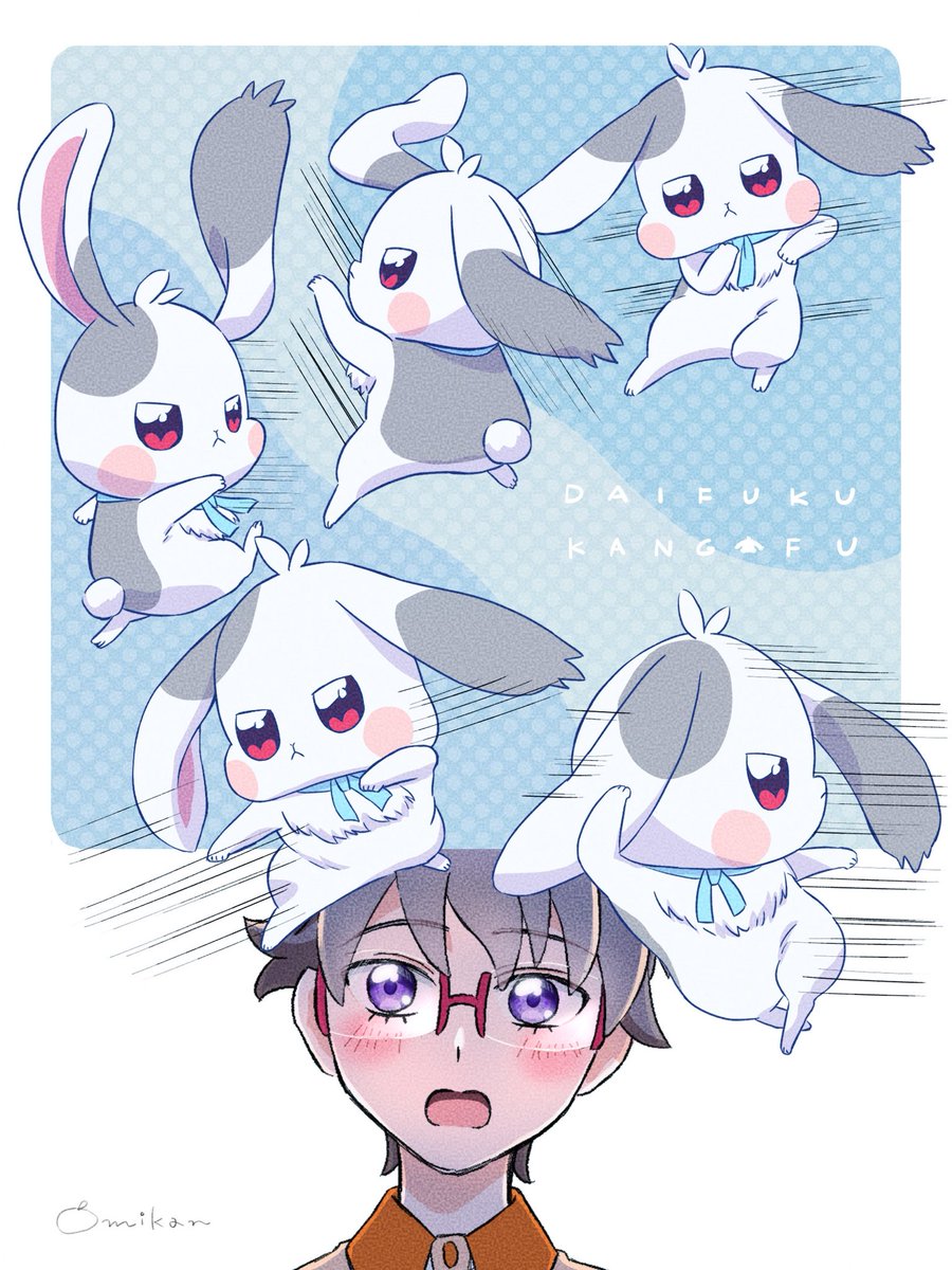 今日は #大福の日 とのことなので大福ちゃん再掲祭り🐰以下ツリーに