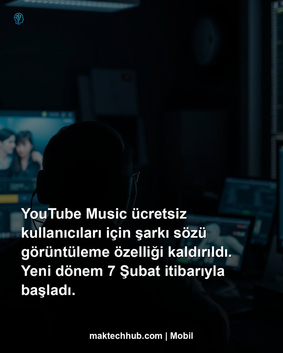 YouTube Music, 7 Şubat itibarıyla ücretsiz kullanıcılar için şarkı sözü görüntüleme özelliğini kaldırdı. Bu özellik artık yalnızca Premium aboneler tarafından kullanılabilecek. Platform, ücretsiz kullanıcı deneyimini sınırlayarak abonelik modeline geçişi teşvik etmeyi amaçlıyor.