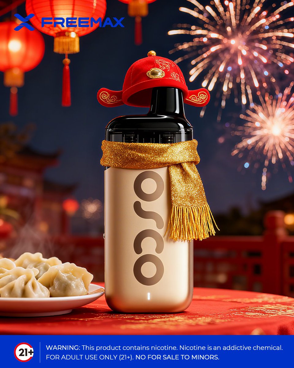 Freemaxvape's tweet photo. π§§ Ring in the Year of the Horse with FREEMAX OSCO KIT! π
.
.
.
.
.
β οΈ Warning: This product contains nicotine. Nicotine is an addictive chemical.
π Must be 21+.
-
#FREEMAX #ChineseNewYear2026 #VapeLife #PodMod #YearOfTheHorse https://t.co/5NOYQkNo04