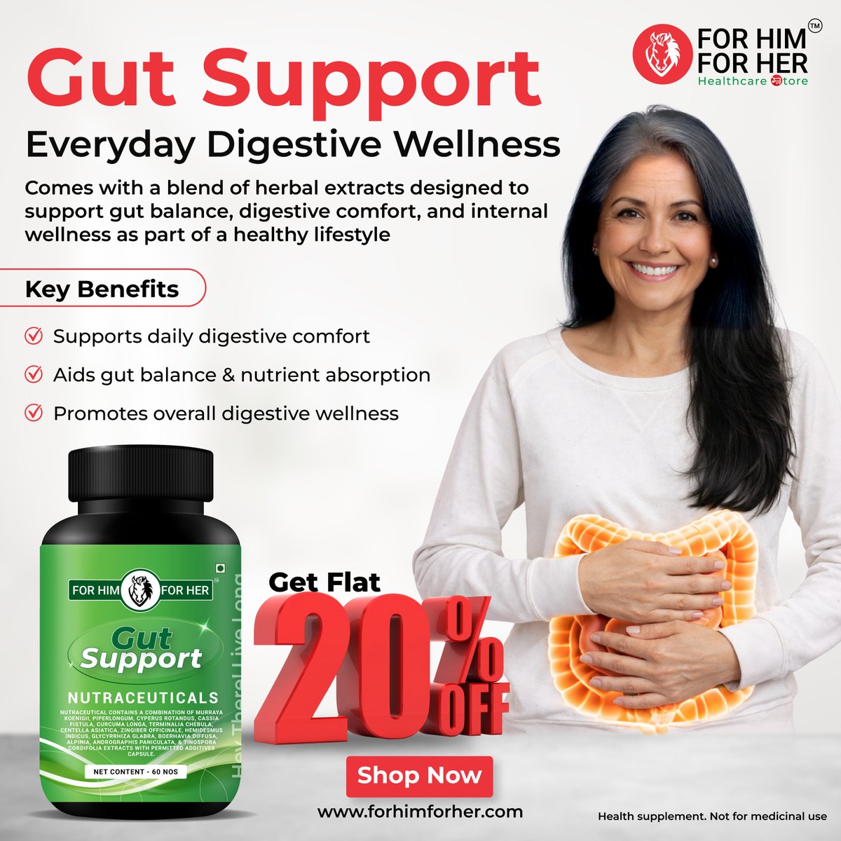 ForHimForHer_'s tweet photo. Daily gut wellness made easy.
Supports digestive comfort, gut balance, and overall wellness.
Shop now: https://t.co/3ros6molig
Health supplement. Not for medicinal use.
#GutSupport #GutWellness #DigestiveWellness
#EverydayWellness #HerbalWellness
#PlantBasedSupplement https://t.co/LWNs3nefQM