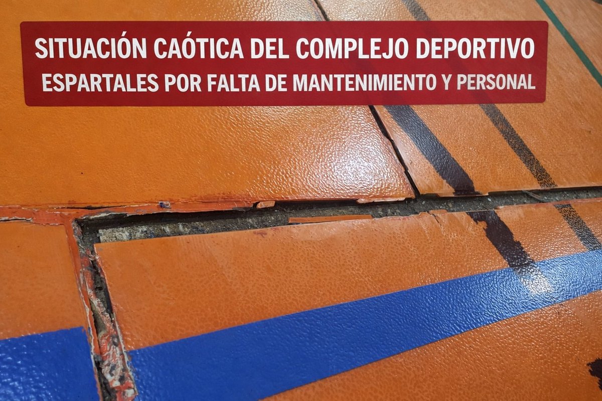 PSOEAlcaladeH's tweet photo. 🏀 DEPORTE | Desde @PSOEAlcaladeH denunciamos la situación caótica del Complejo Deportivo de Espartales por la falta de mantenimiento y personal‼️

https://t.co/fLvoBokfDh https://t.co/lvLGZ4UzMN