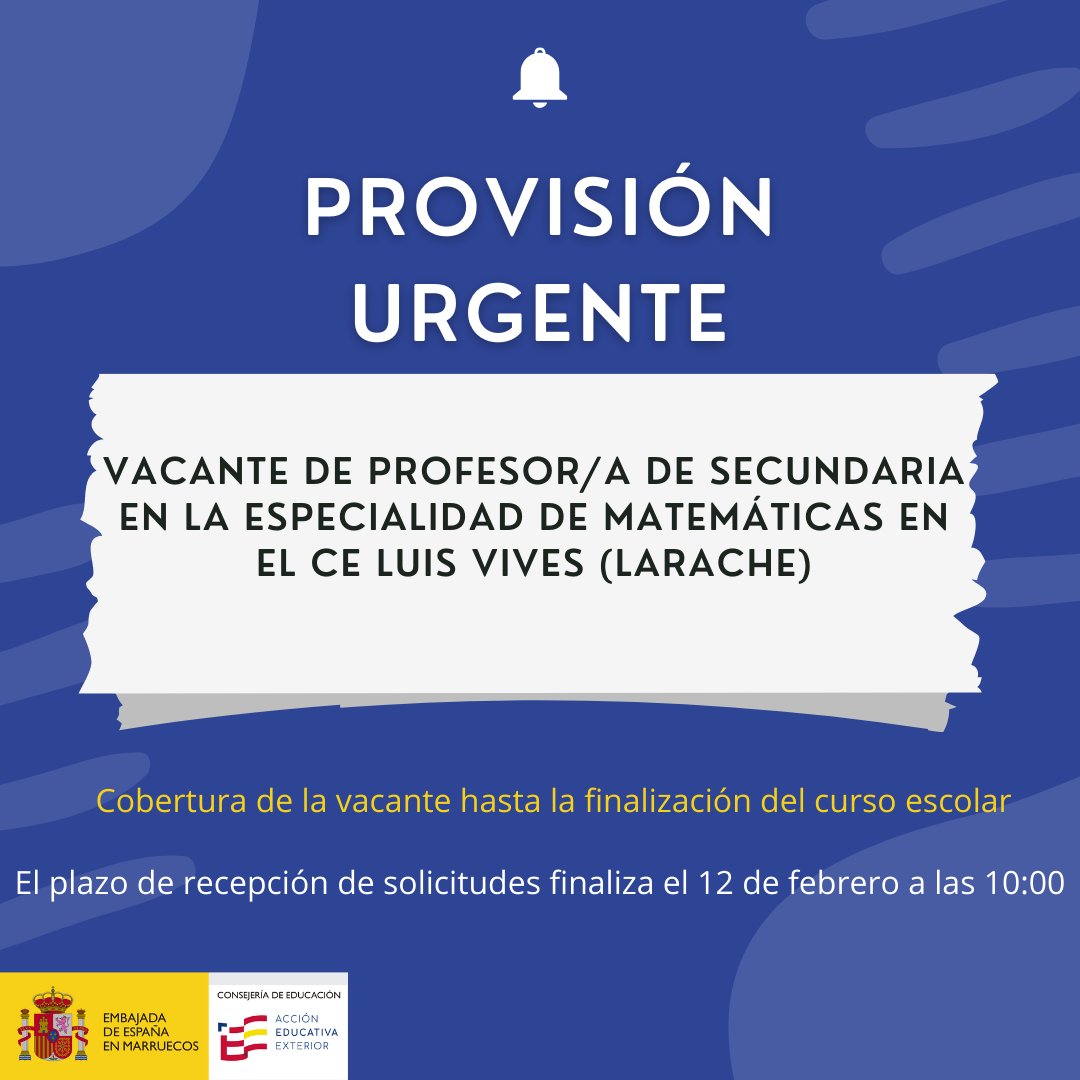 Consejería Educación Marruecos tweet media
