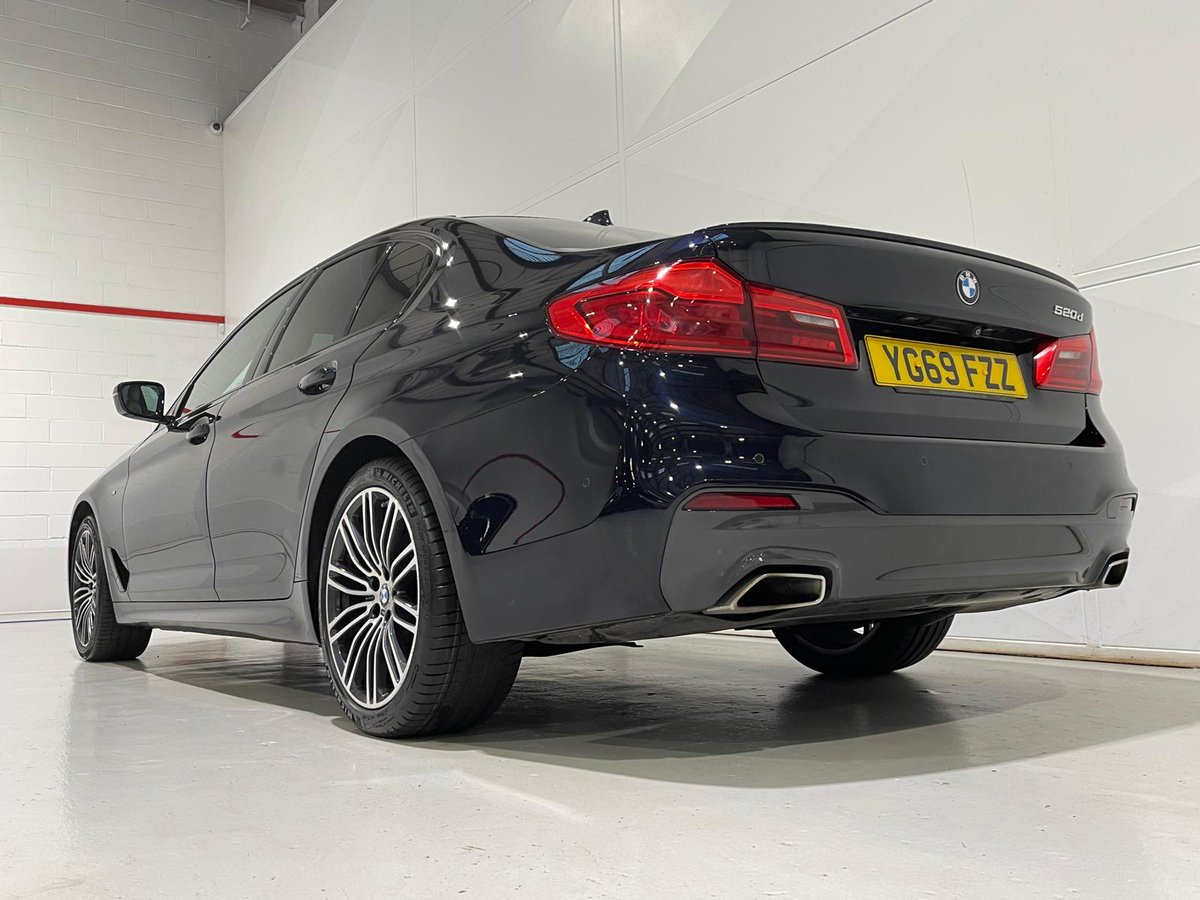 BMW 5 Series 520d M Sport 
Interior Features: Ivory white Dakota leather, electric heated front seats, Harman Kardon sound system 
Exterior Features: BMW M Sports styling, reverse camera, privacy glass
🚗 <a href="/BMW_UK/">BMW UK</a> 
💻 motorlinedirect.co.uk/used-bmw-5-ser…
#BMW5Series #MotorlineDirect