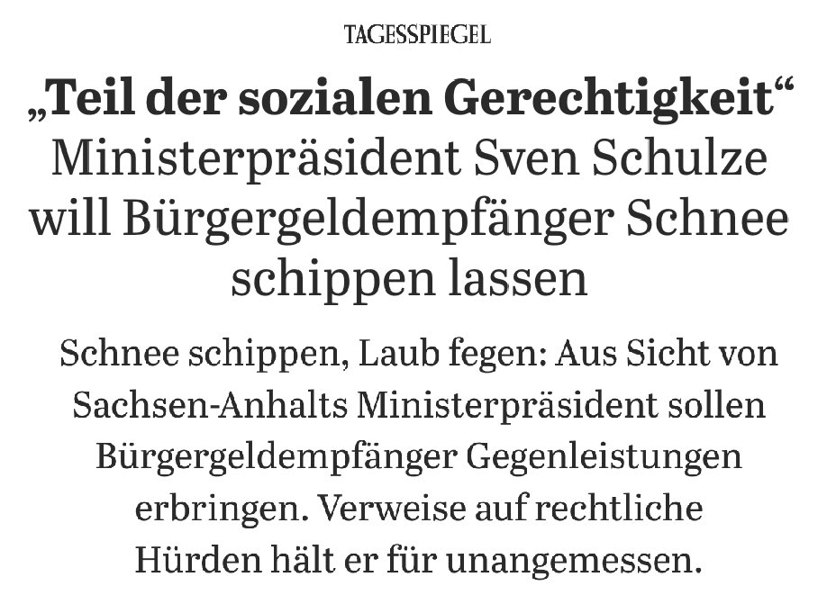 Gibt es bei der CDU einen Wettbewerb, wer am härtesten auf Menschen im Bürgergeld eindreschen kann?

Die Menschen brauchen Jobs, die zu ihrem Leben passen. Gute Löhne. Zeit für Pflege. Niemandem wird geholfen, wenn man sie in unbezahlte Pflichtarbeit peitscht!