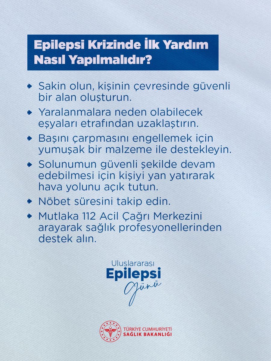 Epilepsi (Sara) Krizinde Doğru Yaklaşım❗️

#UluslararasıEpilepsiGünü