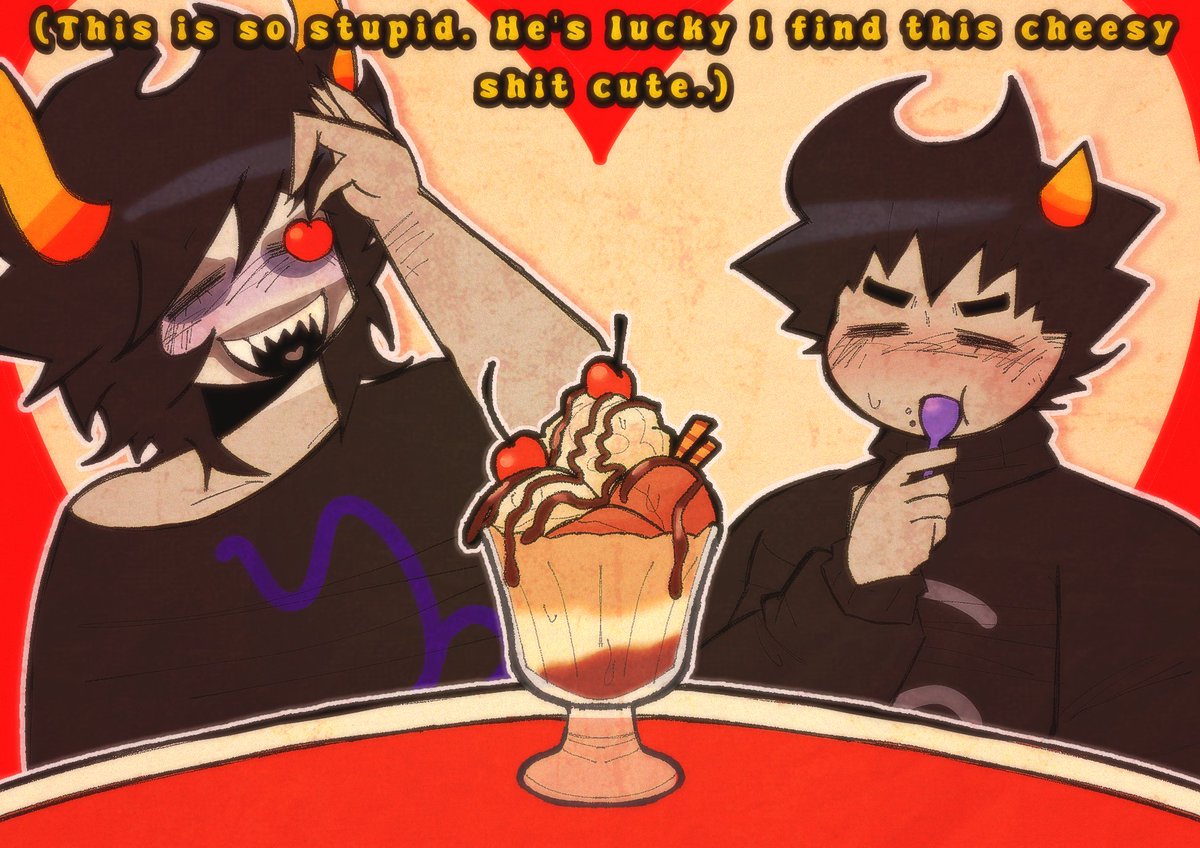 🍨

#homestuck #gamkar #gamkat