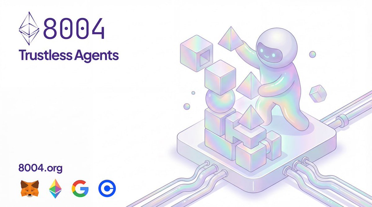 ERC-8004: Новый стандарт на Ethereum Mainnet
Подготовил перевод у себя в ТГ канале: t.me/Take_Profit_Jo…