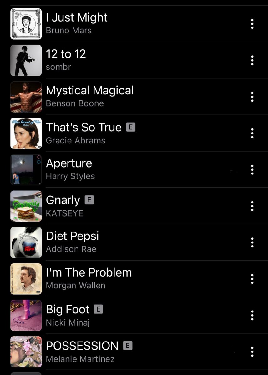 143ofashowboy's tweet image. Favorite song among these?