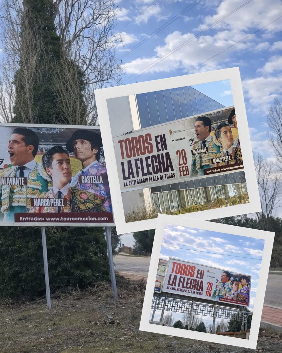 ⏳¡𝗗𝗘𝗦𝗖𝗢𝗡𝗧𝗔𝗡𝗗𝗢 𝗗𝗜́𝗔𝗦! La corrida de toros de 𝗟𝗔 𝗙𝗟𝗘𝗖𝗛𝗔 del 28 de febrero, cada vez más cerca.

Las principales vías anuncian el 𝗫𝗫 𝗔𝗡𝗜𝗩𝗘𝗥𝗦𝗔𝗥𝗜𝗢 del coso. 🔜🔥

🔗🎟️¡𝗩𝗘𝗡𝗧𝗔 𝗘𝗡𝗧𝗥𝗔𝗗𝗔𝗦! Casa de Cultura de Arroyo y tauroemocion.es