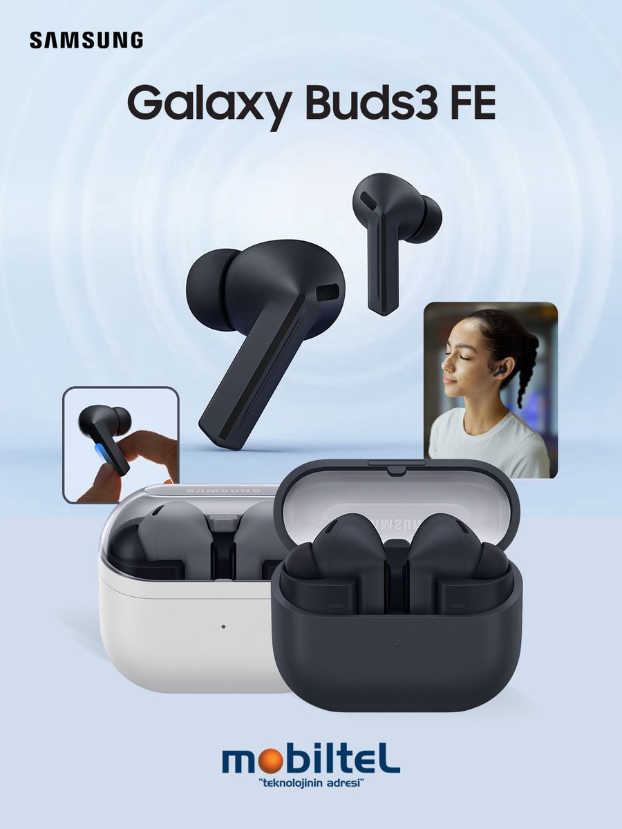 #Galaxy Buds3 FE
360 Audio ile çevrenden kop,
gürültüyü sustur, sese odaklan.

#GalaxyBuds3FE #Samsung 
#Mobiltel #TeknolojininAdresi