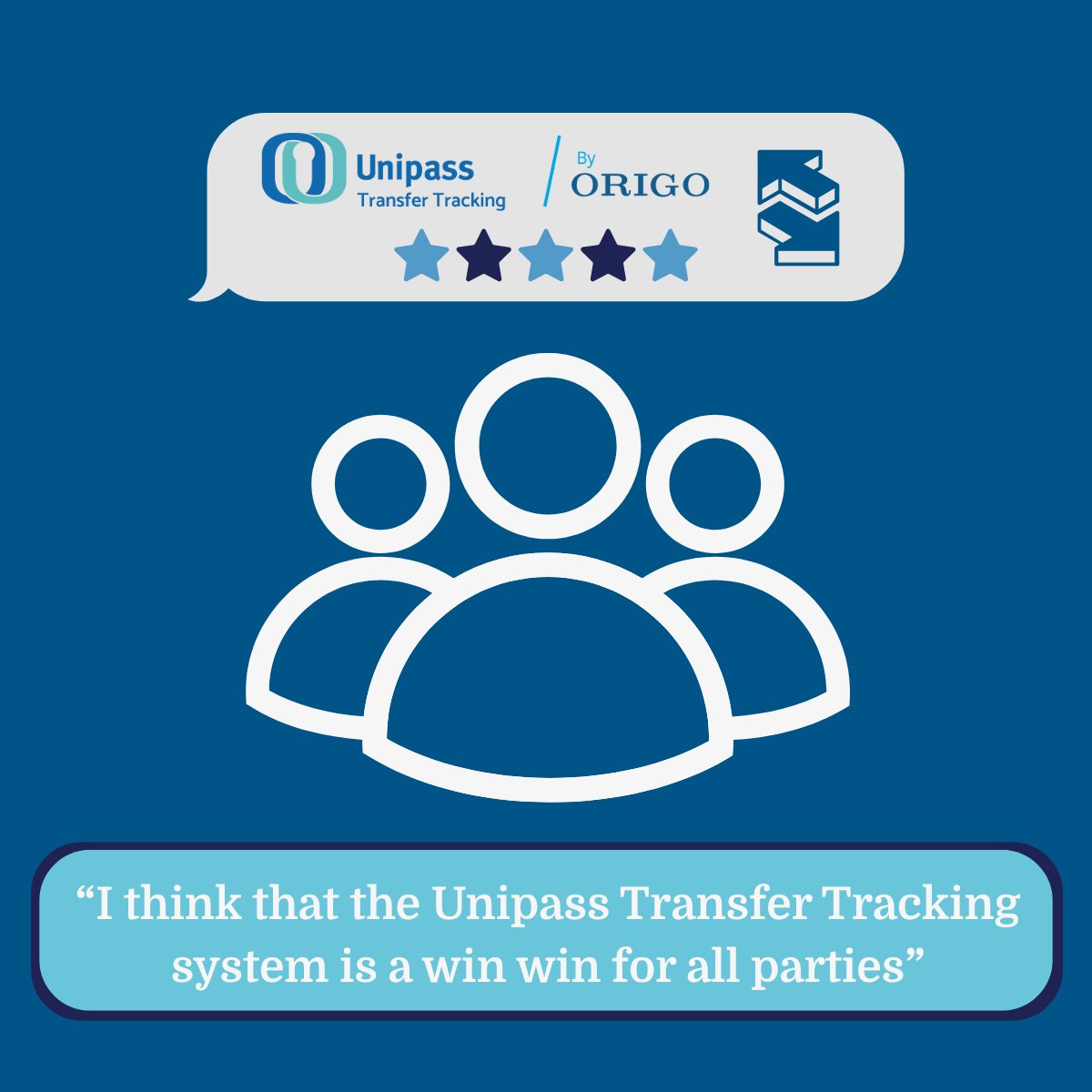 Is your organisation ready to optimise its efficiency?

Join 1,600+ firms already using Unipass Transfer Tracking to simplify transfer processes and reduce workload.

Download our free booklet filled with user testimonials and proven results: eu1.hubs.ly/H0rfwJs0