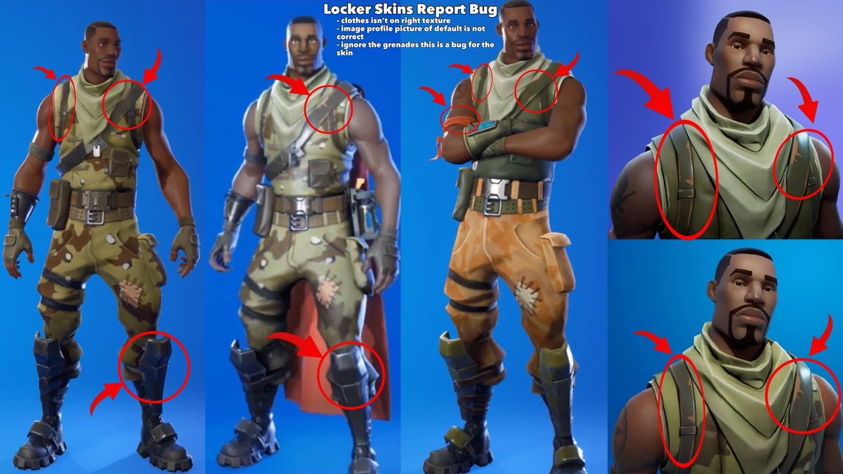 EvzaJeGod's tweet photo. @FortniteStatus People wanted og skins but they dont even match https://t.co/sVnQSPX2K4
