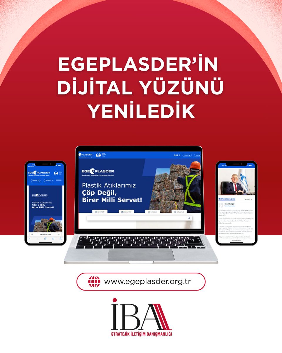 Dijitalleşmenin kurumlar için sadece bir vitrin değil, aynı zamanda güçlü bir iletişim alanı olduğuna inanıyoruz.
Bu yaklaşımla, 2021 yılından bugüne tüm iletişim süreçlerini yönettiğimiz Ege Plastik Sanayicileri Derneği’nin (EGEPLASDER) kurumsal internet sayfası +