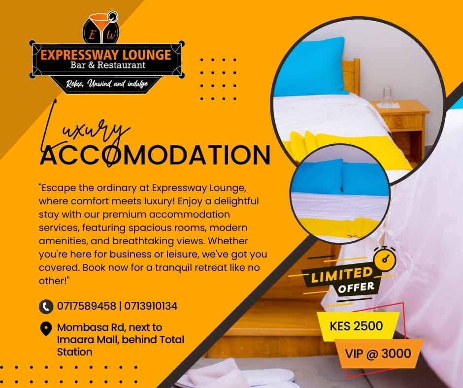 Jonteeh__'s tweet image. Looking for a clean comfortable and affordable stay along Mombasa Road? @XpresswayLounge offers luxury accommodation with spacious rooms modern amenities and a calm vibe perfect for business or leisure. Limited offer running so book early and relax in style