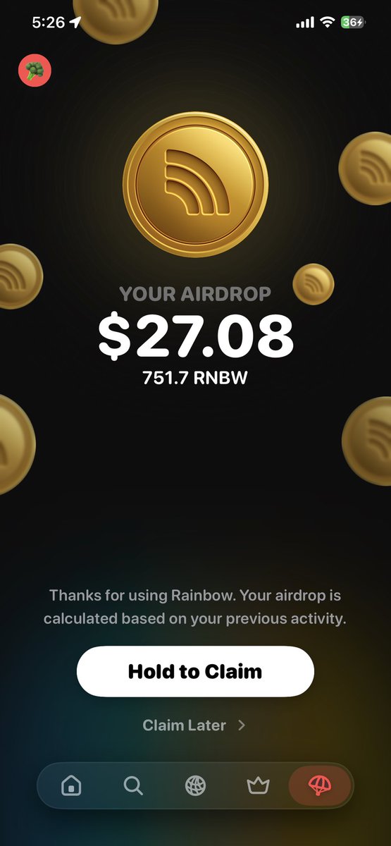 AraOnChain's tweet photo. Thanks @rainbowdotme for the $RNBW airdrop. Just got back and found out I am eligible for a few family wallets 🤗

Ain’t much but still good 🤭 https://t.co/lp3RROvcNg