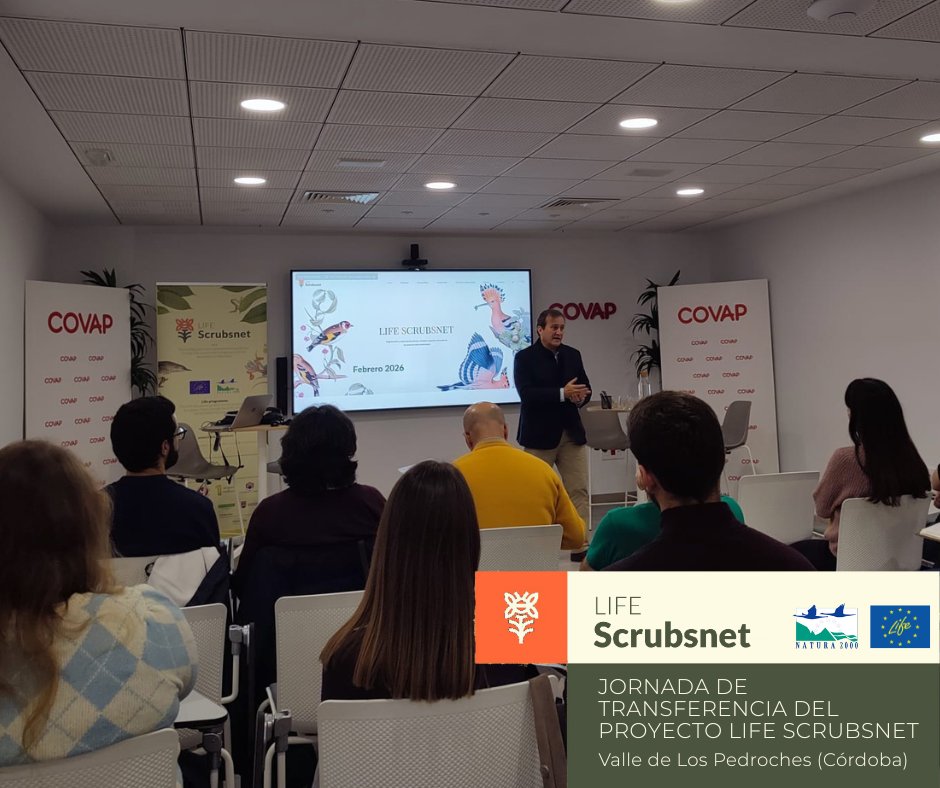 LScrubsnet's tweet photo. 🌿Jornada de transferencia del proyecto en el Valle de Los Pedroches(Córdoba), celebrada en @COVAP

Emilio De León @Covap, Vicente Rodríguez @UnivCordoba, André Oliveira @Uevora, Javier Alonso Ecohabitat, Lorena Gómez @IRNAS_CSIC y Gerardo Moreno @infouex
https://t.co/liMkS5x7Wd https://t.co/zxeiFQm15G
