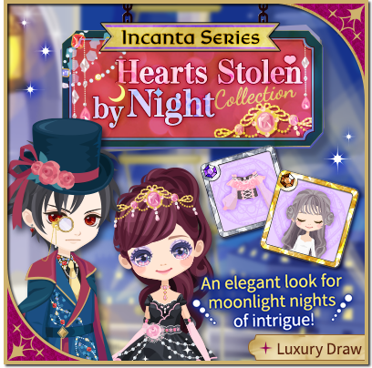Dear Courtiers,
🖤✨ Hearts Stolen by Night Collection is here!
Step into moonlit elegance and midnight intrigue 🌙

#VoltageInc #CoD #CourtofDarkness #Otome