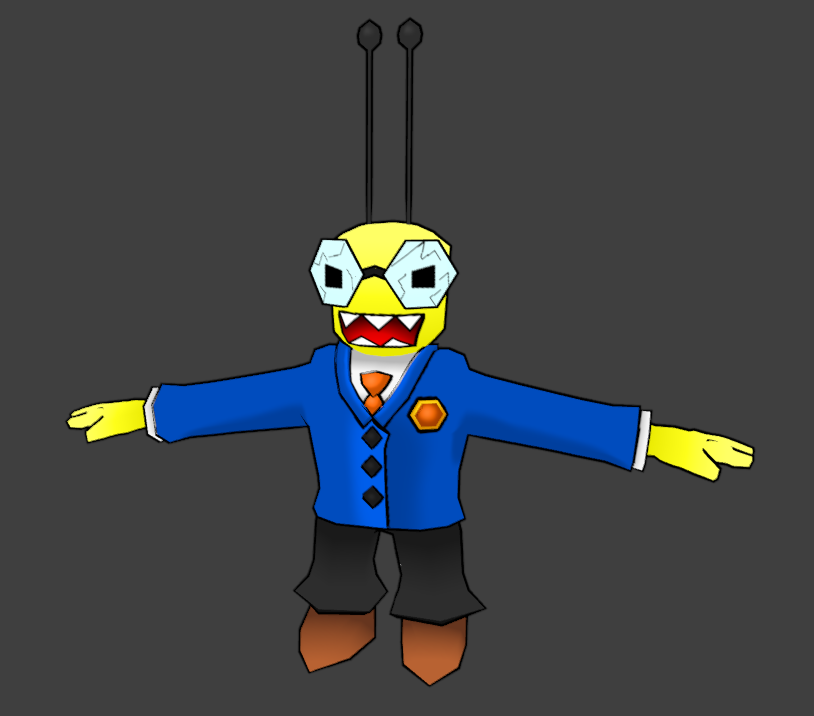 What if there was a character that became low poly when angry #RobloxDev