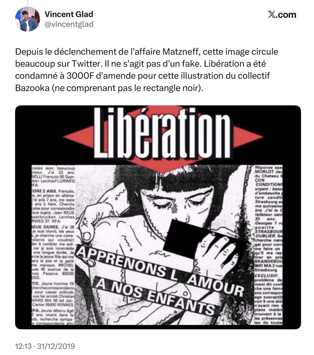 bernardG13012's tweet photo. @barriere_dr @BFMTV C’était des lecteurs de Libération https://t.co/FCO7Kzz8UN