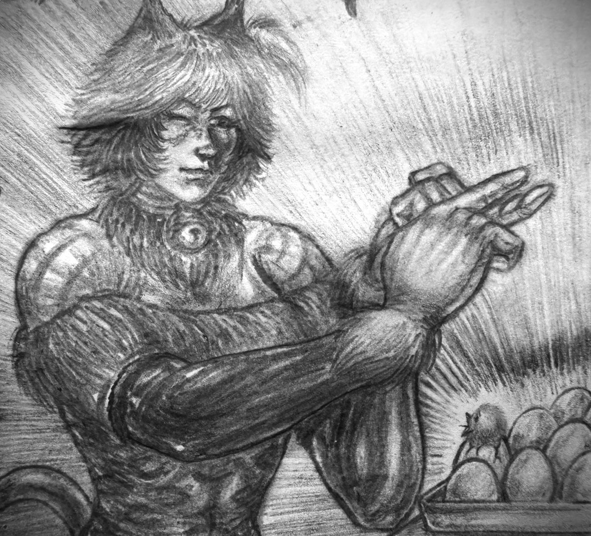 COunt hATChed chicken ONLY - NEver COunt chicken beFore they hATCh
[HD]

(Prrompt-inspirred)
The prroverb "Don't count your chicken before you're hatched" (Aesop?) -especially fitting for a catgirl,I guess- is one of my favorites,and may even be related to my belief in jinxing...